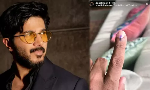 ചെന്നൈയിൽ വോട്ട് രേഖപ്പെടുത്തി ദുൽഖർ സൽമാൻ;  തമിഴ്നാട്ടിലെ വോട്ടിന് പിന്നിലെ കാരണങ്ങൾ തേടി സോഷ്യൽ മീഡിയ