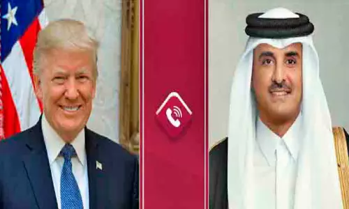 ഖത്തർ അമീർ -യു.എസ് പ്രസിഡന്റ് ചർച്ച