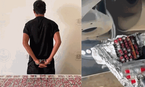 മക്കയിൽ വൻ മയക്കുമരുന്ന് വേട്ട: വാഹനത്തിൽ ഒളിപ്പിച്ച 1200 ഗുളികകളുമായി സ്വദേശി പിടിയിൽ