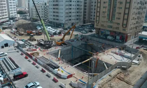 ഷാർജ ഡ്രെയിനേജ്​​ പദ്ധതി   അധിവേഗം പുരോഗമിക്കുന്നു