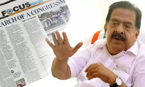 ഇംഗ്ലീഷ് പത്രത്തിൽ ചെന്നിത്തലയുടെ മുഴുപ്പേജ് പരസ്യം: ഡി.സി.സി ജനറൽ സെക്രട്ടറിക്ക് കെ.പി.സി.സിയുടെ കാരണം കാണിക്കൽ നോട്ടീസ്
