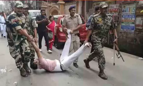 ബംഗാൾ വോട്ടെടുപ്പിൽ ഇ.വി.എം തകരാർ, സംഘർഷം