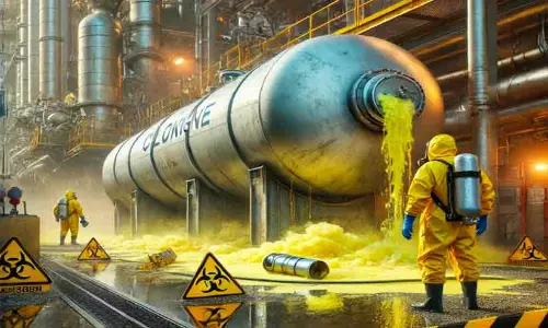 പുണെയിൽ ക്ലോറിന്‍ ടാങ്കർ ചോർന്ന് രണ്ട് അഗ്നിശമനസേനാംഗങ്ങളടക്കം 24 പേർ ആശുപത്രിയിൽ