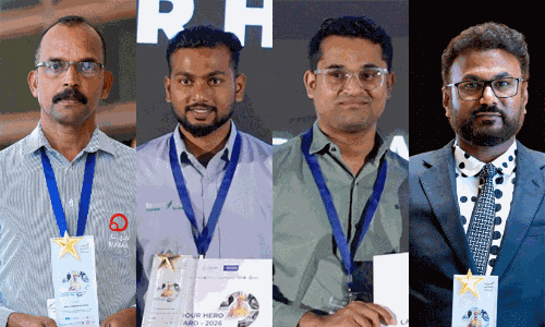 യു.എ.ഇയിൽ ‘ലേബർ ഹീറോ’കളായി നാല്​ മലയാളികൾ