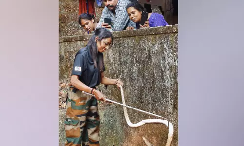 മൂർഖനെ കുപ്പിയിലാക്കി 10ാം വയസിൽ തുടങ്ങിയ ദൗത്യം; അനുശ്രീക്ക് മുന്നിൽ ഏതു പാമ്പും കീഴടങ്ങും