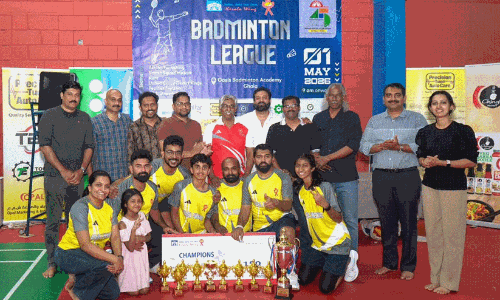 ഇന്ത്യൻ സോഷ്യൽ ക്ലബ് ഒമാൻ കേരള വിങ് ബാഡ്മിൻ്റൺ ലീഗിന് സമാപനം