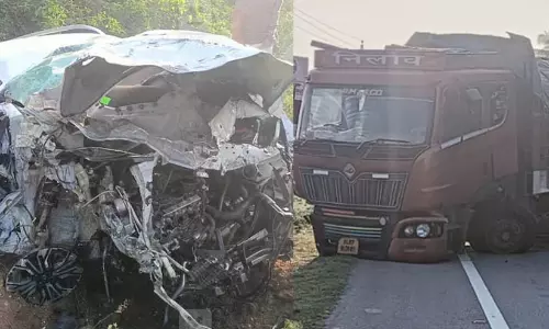 ഗുണ്ടൽപേട്ടിൽ കാറും ലോറിയും കൂട്ടിയിടിച്ച് രണ്ടു കണ്ണൂർ സ്വദേശികൾ മരിച്ചു; അഞ്ചുപേർക്ക് പരിക്ക്