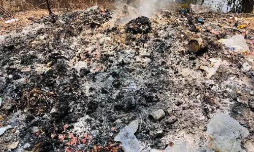 പാപ്പിനിശ്ശേരി തുരുത്തിയിൽ മാലിന്യം തള്ളിയതിനും കത്തിച്ചതിനും 35,000 രൂപ പിഴ