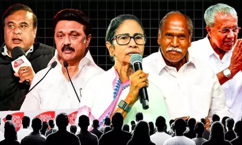 ബംഗാളിൽ മമതയും ബി.ജെ.പിയും ഇഞ്ചോടിഞ്ച്, തമിഴ്‌നാട്ടിൽ ടി.വി.കെ മുന്നിൽ, കേരളത്തിൽ യു.ഡി.എഫ് മുന്നേറ്റം