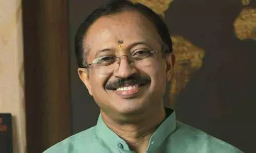 വോട്ട് വിഹിതം: പിന്നിൽ വി. മുരളീധരൻ