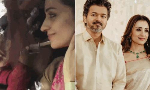 ടി.വി.കെയുടെ മുന്നേറ്റം: വിജയ്‌യുടെ വസതിയിൽ തൃഷയെത്തി