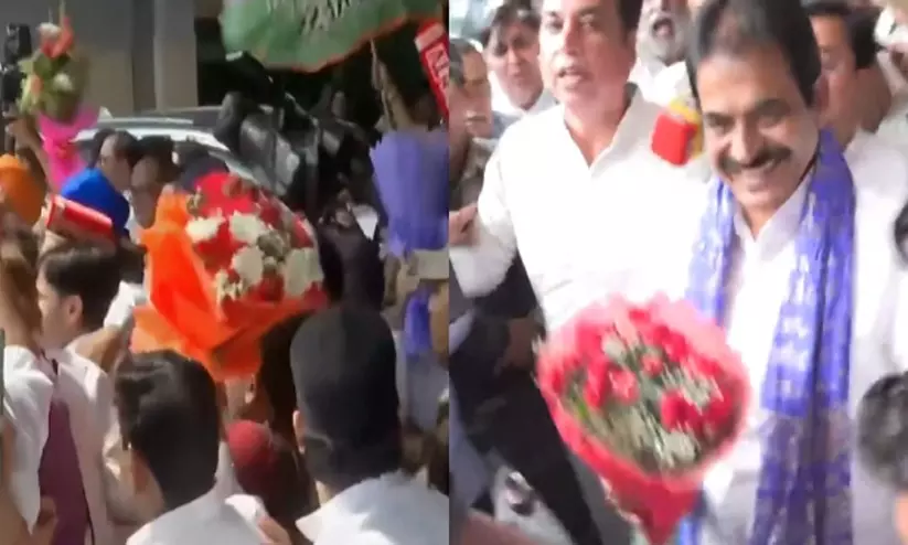 ചരിത്രവിജയത്തിന് പിന്നാലെ കെ.സി. വേണുഗോപാൽ ഡൽഹിയിൽ, ഉജ്ജ്വല സ്വീകരണം; മുഖ്യമന്ത്രി ചർച്ചകൾ സജീവം ചരിത്രവിജയത്തിന് പിന്നാലെ കെ.സി. വേണുഗോപാൽ ഡൽഹിയിൽ, ഉജ്ജ്വല സ്വീകരണം; മുഖ്യമന്ത്രി ചർച്ചകൾ സജീവം