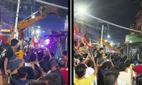 ബംഗാളിൽ സംഘർഷം തുടരുന്നു; ബുൾഡോസർരാജിലൂടെ ബി.ജെ.പി പാർട്ടി ഓഫീസ് തകർത്തെന്ന് ടി.എം.സി