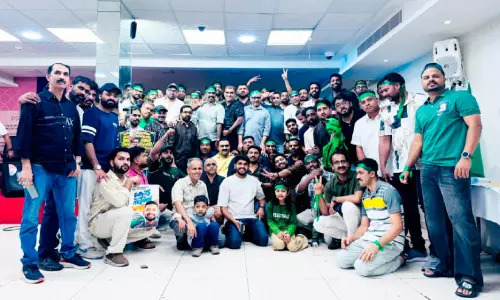 യു.ഡി.എഫ് ചരിത്രവിജയം: കെ.എം.സി.സി വിജയാരവം ശ്രദ്ധേയമായി