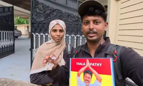 വിജയിയെ കാണാന്‍ 650 കീലോമാറ്റർ കാൽനടയാത്ര: മലപ്പുറം താനൂരിൽ നിന്ന് ചെന്നൈയിലേക്ക് യാത്ര തിരിച്ച് മലയാളി ദമ്പതികൾ
