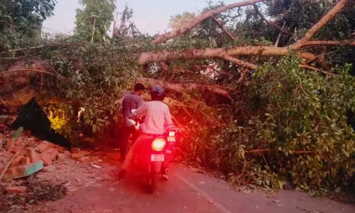 അതിശക്തമായ മിന്നൽച്ചുഴലിയിൽ തകർന്നടിഞ്ഞ് വീടുകൾ, യു.പിയിൽ മരണസംഖ്യ ഉയരുന്നു; 38 ജില്ലകളിൽ അതീവ ജാഗ്രതാ നിർദേശം