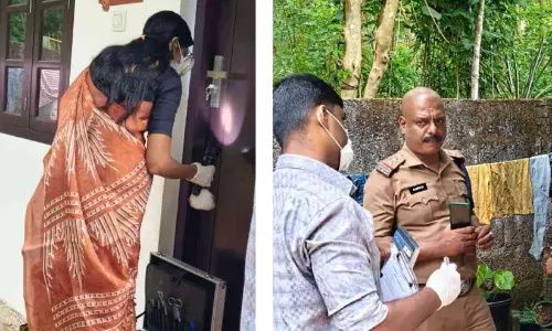 വാതിലിൽ വൈദ്യുതി കടത്തിവിട്ട സംഭവം; ഫോറൻസിക് വിഭാഗം തെളിവ് ശേഖരിച്ചു