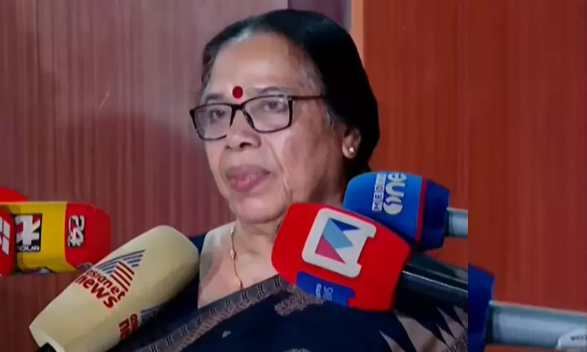 സി.പി.എം നേരിട്ടത് അങ്ങേയറ്റം നാണംകെട്ട തോൽവിയെന്ന് പി.കെ. ശ്രീമതി; ‘ആശമാരുടെ വേതന വർധനയും സൗജന്യ യാത്രയും സ്വാഗതാർഹം’ സി.പി.എം നേരിട്ടത് അങ്ങേയറ്റം നാണംകെട്ട തോൽവിയെന്ന് പി.കെ. ശ്രീമതി; ‘ആശമാരുടെ വേതന വർധനയും സൗജന്യ യാത്രയും സ്വാഗതാർഹം’