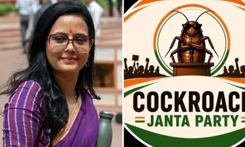 കോക്രോച്ച് ജനതാ പാർട്ടിയിൽ ചേർന്ന് തൃണമൂൽ നേതാക്കളായ മഹുവ മൊയ്ത്രയും കീർത്തി ആസാദും കോക്രോച്ച് ജനതാ പാർട്ടിയിൽ ചേർന്ന് തൃണമൂൽ നേതാക്കളായ മഹുവ മൊയ്ത്രയും കീർത്തി ആസാദും