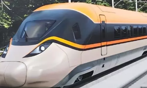 രാജ്യത്തെ ആദ്യ ബുള്ളറ്റ് ട്രെയിനിന്‍റെ ഫസ്റ്റ് ലുക്ക് പുറത്തിറക്കി