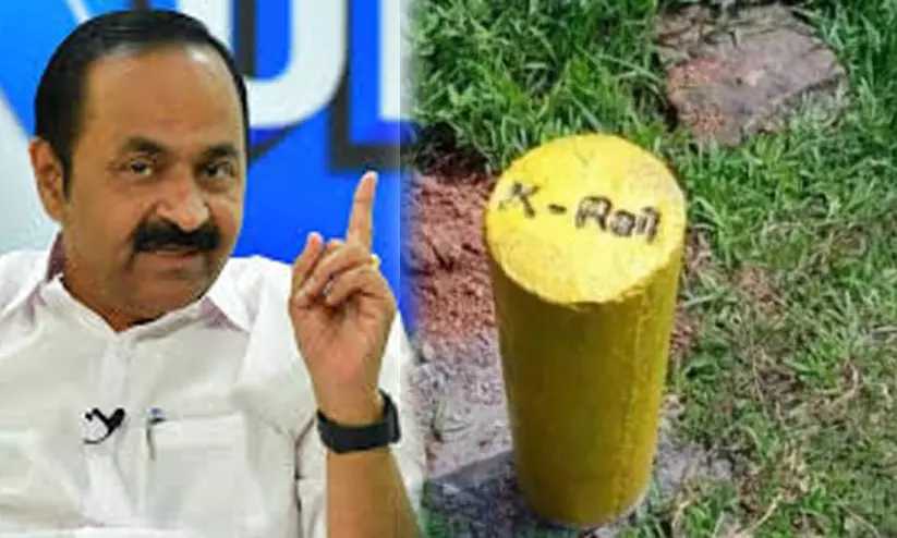 സിൽവർ ലൈൻ വിജ്ഞാപനം റദ്ദാക്കാൻ സർക്കാർ നീക്കം; മഞ്ഞക്കുറ്റികൾ നീക്കം ചെയ്തേക്കും സിൽവർ ലൈൻ വിജ്ഞാപനം റദ്ദാക്കാൻ സർക്കാർ നീക്കം; മഞ്ഞക്കുറ്റികൾ നീക്കം ചെയ്തേക്കും