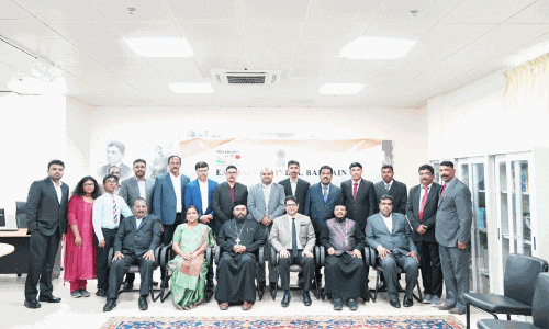 ഇന്ത്യൻ എംബസി സന്ദർശിച്ച് സെന്റ് മേരീസ് ഇന്ത്യൻ ഓർത്തഡോക്സ് കത്തീഡ്രൽ ഭാരവാഹികൾ