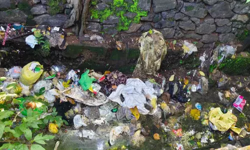 ശു​ചീ​ക​ര​ണം താ​ളം​തെ​റ്റി;  മാ​ലി​ന്യ​ക്കൂ​മ്പാ​ര​മാ​യി സ​ക്കീ​ർ​ഹു​സൈ​ൻ ന​ഗ​ർ