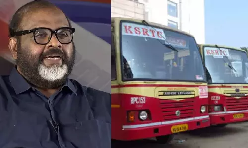 കെ.എസ്.ആർ.ടി.സി ബസിൽ സ്ത്രീകളുടെ സൗജന്യ യാത്ര: അവ്യക്തതയില്ലെന്ന് ഗതാഗതമന്ത്രി സി.പി. ജോൺ, ജൂൺ 15 മുതൽ യാത്ര ഒരുക്കും കെ.എസ്.ആർ.ടി.സി ബസിൽ സ്ത്രീകളുടെ സൗജന്യ യാത്ര: അവ്യക്തതയില്ലെന്ന് ഗതാഗതമന്ത്രി സി.പി. ജോൺ, ജൂൺ 15 മുതൽ യാത്ര ഒരുക്കും