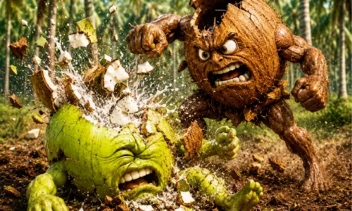 നാളികേരത്തിന് സങ്കടകാലം; ചിരട്ടക്ക് നല്ല കാലം എ​ട്ടു മാ​സ​ത്തി​നി​ടെ 50 ശ​ത​മാ​നം വി​ല​ക്കു​റ​വ്