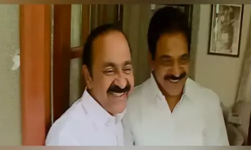 കെ.സി വേണുഗോപാലിനെ സന്ദർശിച്ച് മുഖ‍്യമന്ത്രി വി.ഡി സതീശന്‍