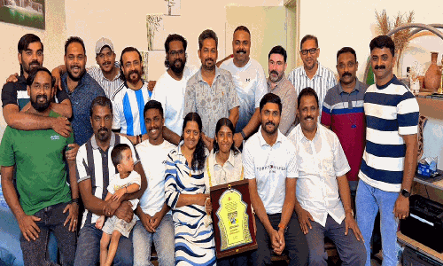 അ​ൽ ഹി​ലാ​ൽ വ​നി​ത ടീ​മി​ൽ ഇ​ടം​നേ​ടി​യ കീ​ർ​ത്ത​ജ​യെ അ​നു​മോ​ദി​ച്ചു