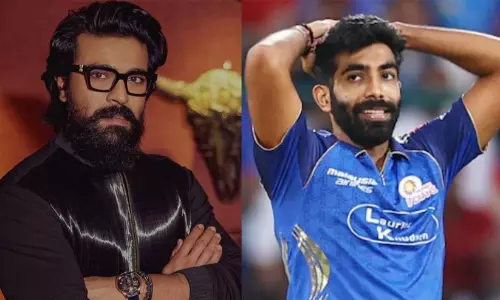 ജസ്പ്രീത് ബുംറയെ ഫുട്ബാളറാക്കി റാം ചരൺ; സംഭവം ട്രോളായതോടെ മാപ്പപേക്ഷിച്ച് താരം -വിഡിയോ