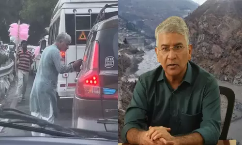 ഓടുന്ന കാറിൽ നിന്ന് പ്ലാസ്റ്റിക് വലിച്ചെറിഞ്ഞ വിനോദസഞ്ചാരികൾക്ക് അത് തിരികെ നൽകി പരിസ്ഥിതി സംരക്ഷണ സംഘടനയുടെ സ്ഥാപകനായ അനൂപ് നൗട്ടിയാൽ; സോഷ്യൽ മീഡിയയിൽ കയ്യടി നേടി വൈറൽ വിഡിയോ.