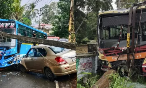 പാലായിൽ അപകട പരമ്പര; ആറുപേർക്ക് പരിക്ക്