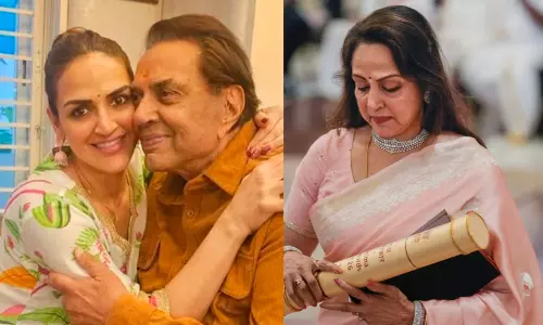 ‘കൊച്ചു കുട്ടിയുടെ ആവേശത്തോടെ അച്ഛൻ ഇവിടെ ഉണ്ടായിരുന്നെങ്കിൽ’; ധർമേന്ദ്രയുടെ പത്മവിഭൂഷൺ പുരസ്കാരത്തിൽ വികാരാധീനയായി ഇഷ ഡിയോൾ