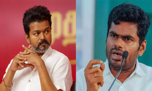 ആഘോഷങ്ങളിൽ നിന്ന് പുറത്തുവരൂ, ക്രമസമാധാന പ്രശ്നങ്ങളിൽ ഗൗരവമായി ശ്രദ്ധിക്കൂ: വിജയ്‌ക്കെതിരെ രൂക്ഷ വിമർശനവുമായി അണ്ണാമലൈ