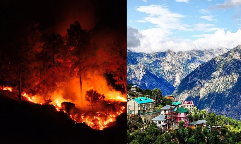 Homopal Fire ഹിമാചലിൽ വൻ കാട്ടുതീ; അണക്കാൻ വ്യോമസേനയുടെ ഹെലികോപ്റ്ററുകൾ രംഗത്ത് ...