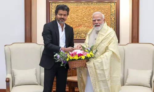 തമിഴ്‌നാട് മുഖ്യമന്ത്രി വിജയ് ഡൽഹിയിൽ; പ്രധാനമന്ത്രി നരേന്ദ്ര മോദിയുമായി കൂടിക്കാഴ്ച നടത്തി
