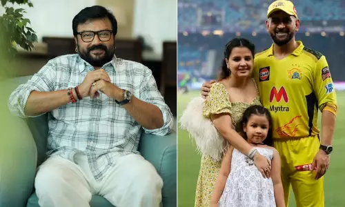 ധോണിയുടെ ഭാര്യ സാക്ഷി എന്‍റെ കാലിൽ തൊട്ടു തൊഴുതു; സിവ ഉറങ്ങുന്നത് എന്‍റെ സിനിമയിലെ പാട്ട് കേട്ടെന്ന് പറഞ്ഞു -ജയറാം
