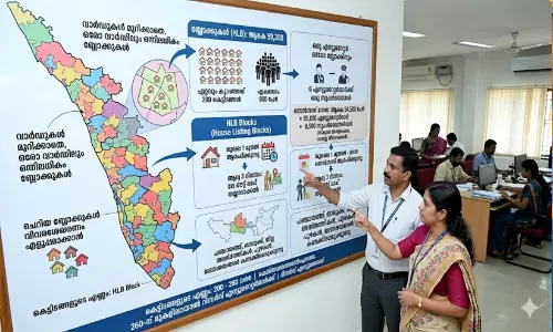 കേരളം ഇനി 59,300 ‘ബ്ലോക്കുകളി’ൽ; ഭവന സെൻസസിന് അതിരുകൾ തിരിച്ചു