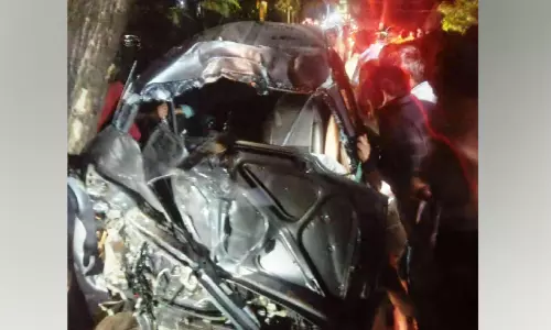 വാ​ൻ മ​ര​ത്തി​ലി​ടി​ച്ച് ഒ​മ്പ​തു​പേ​ർ​ക്ക് പ​രി​ക്ക്; പ​രി​ക്കേ​റ്റ​വ​ർ ത​മി​ഴ്നാ​ട് സ്വ​ദേ​ശി​ക​ൾ