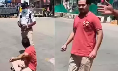 ഗവർണർക്കായി റോഡ് തടഞ്ഞു; ആശുപത്രിയിലേക്ക് പുറപ്പെട്ട ഗർഭിണി വഴിയിൽ കുടങ്ങി, നടുറോഡിൽ കുത്തിയിരുന്ന് യുവാവ്