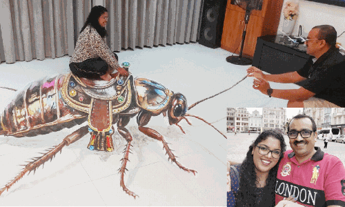 ‘കോക്രോച്ച് -റോച്ച് റോയ്‌സ്’; ജെൻസി വിവാദങ്ങൾക്ക് കലയിലൂടെ മറുപടിയുമായി ഭീമൻ ‘രാജകീയ പാറ്റ’ പെയിന്റിങ്
