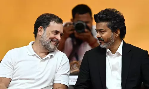 പരാതികളെല്ലാം ഒറ്റ പ്രഖ്യാപനത്തിൽ തീർത്തു; തമിഴ്‌നാട്ടിൽ കോൺഗ്രസിന് രാജ്യസഭാ സീറ്റ് വിട്ടുനൽകി ടി.വി.കെ