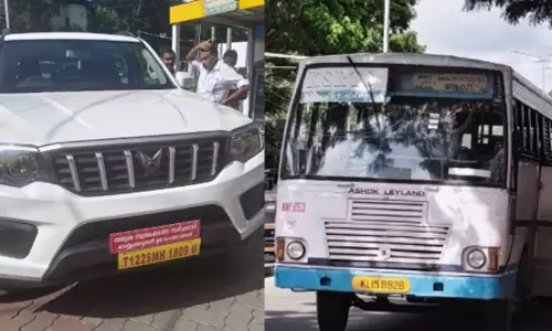 അങ്ങനെയങ്ങ് പോയാലോ... കാറിന്റെ കേടുപാട് പരിഹരിച്ചു നൽകണമെന്ന് പഞ്ചായത്ത് അധികൃതർ, തന്നെ കൊണ്ടാവില്ലെന്ന് ഡ്രൈവർ; ഇടിച്ച് നിർത്താതെ പോയ കെ.എസ്.ആർ.ടി.സി ബസ് പിന്തുടർന്ന് പിടികൂടി