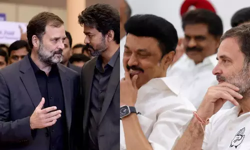 ഇൻഡ്യ സഖ്യത്തിലേക്ക് ടി.വി.കെ? തിങ്കളാഴ്ചത്തെ യോഗത്തിൽ ഡി.എം.കെ ഇല്ല, വിജയ് പ​ങ്കെടുത്തേക്കും
