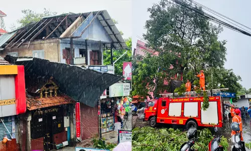 സംസ്ഥാനത്ത് കനത്ത മഴ; അപകടങ്ങളിൽ രണ്ട് മരണം, പലയിടത്തും വെള്ളക്കെട്ട് രൂക്ഷം