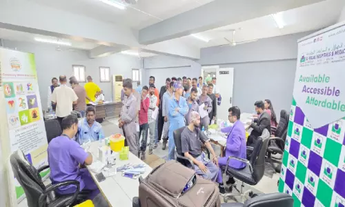 തൊഴിലാളികൾക്കായി സൗജന്യ മെഡിക്കൽ ക്യാമ്പ് സംഘടിപ്പിച്ച് ഇന്ത്യൻ കമ്മ്യൂണിറ്റി വെൽഫെയർ അസോസിയേഷൻ