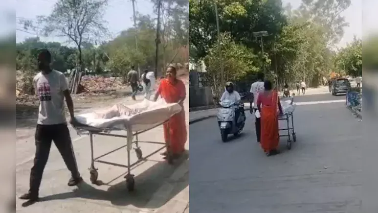 ആംബുലൻസില്ല, രോഗിയായ മകനെ സ്ട്രെച്ചറിൽ കിടത്തി മാതാപിതാക്കൾ നടന്നത് ഒരു കിലോമീറ്റർ
