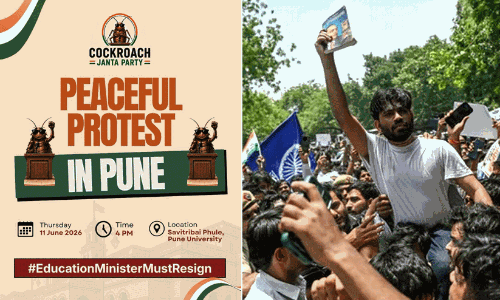 Cockroach Janata Party Protest